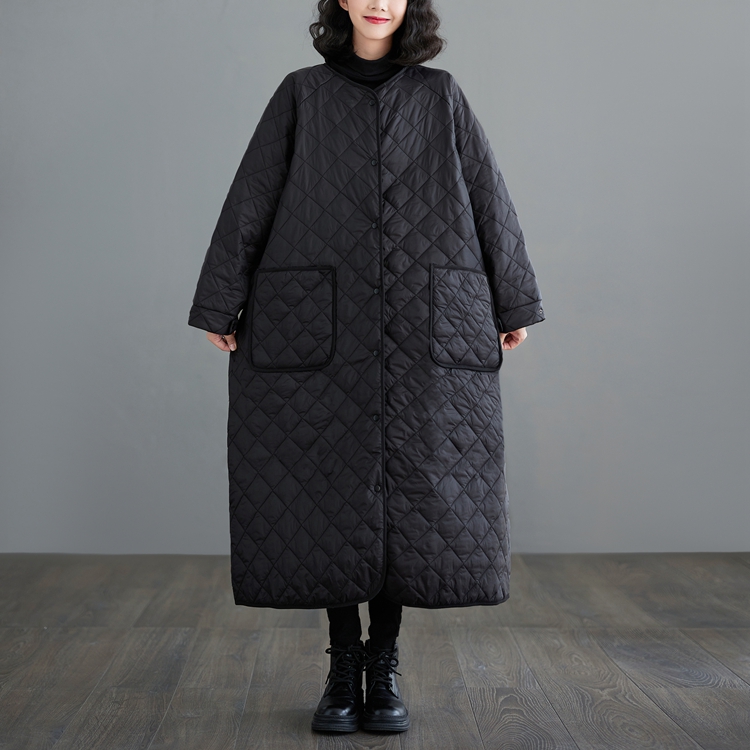 Quilted loose overcoat thick personality coat