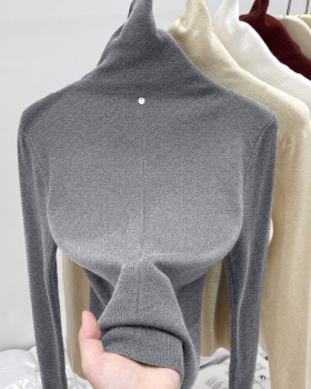 Heap collar long sleeve tops inside the ride sweater