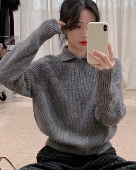 Korean style all-match wool autumn and winter sweater