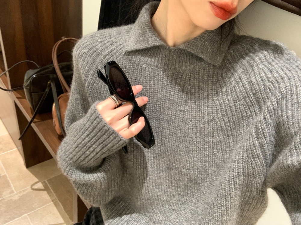 Korean style all-match wool autumn and winter sweater