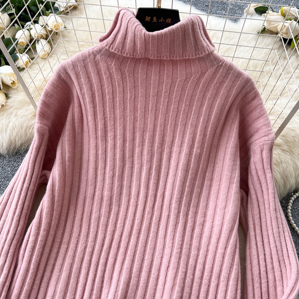 Light luxury pure tops slim all-match sweater for women