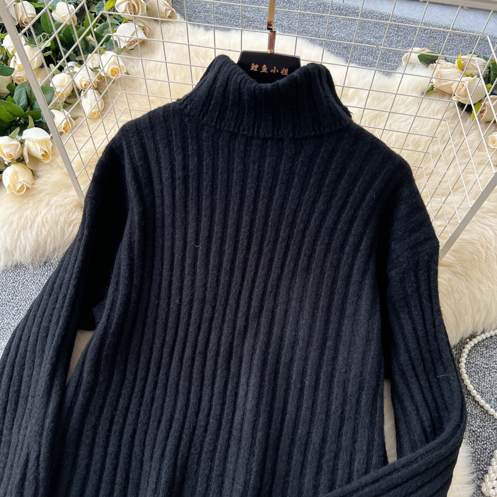 Light luxury pure tops slim all-match sweater for women