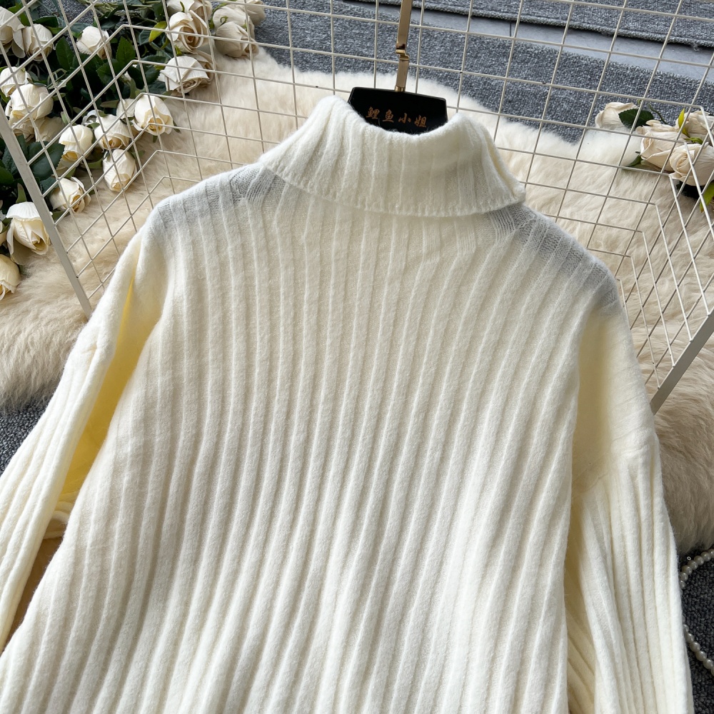 Light luxury pure tops slim all-match sweater for women