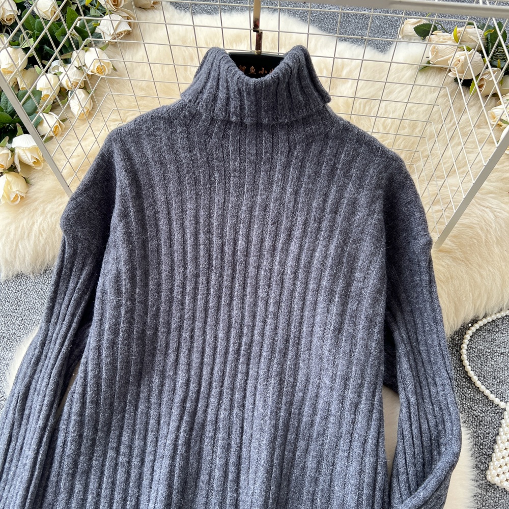 Light luxury pure tops slim all-match sweater for women