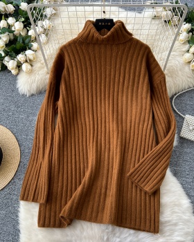 Minimalist slim ladies sweater loose winter temperament tops