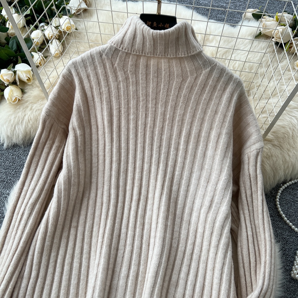 Minimalist slim ladies sweater loose winter temperament tops