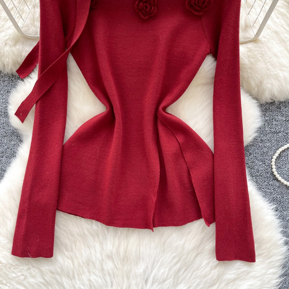 Winter stereoscopic shirt light luxury tops for women