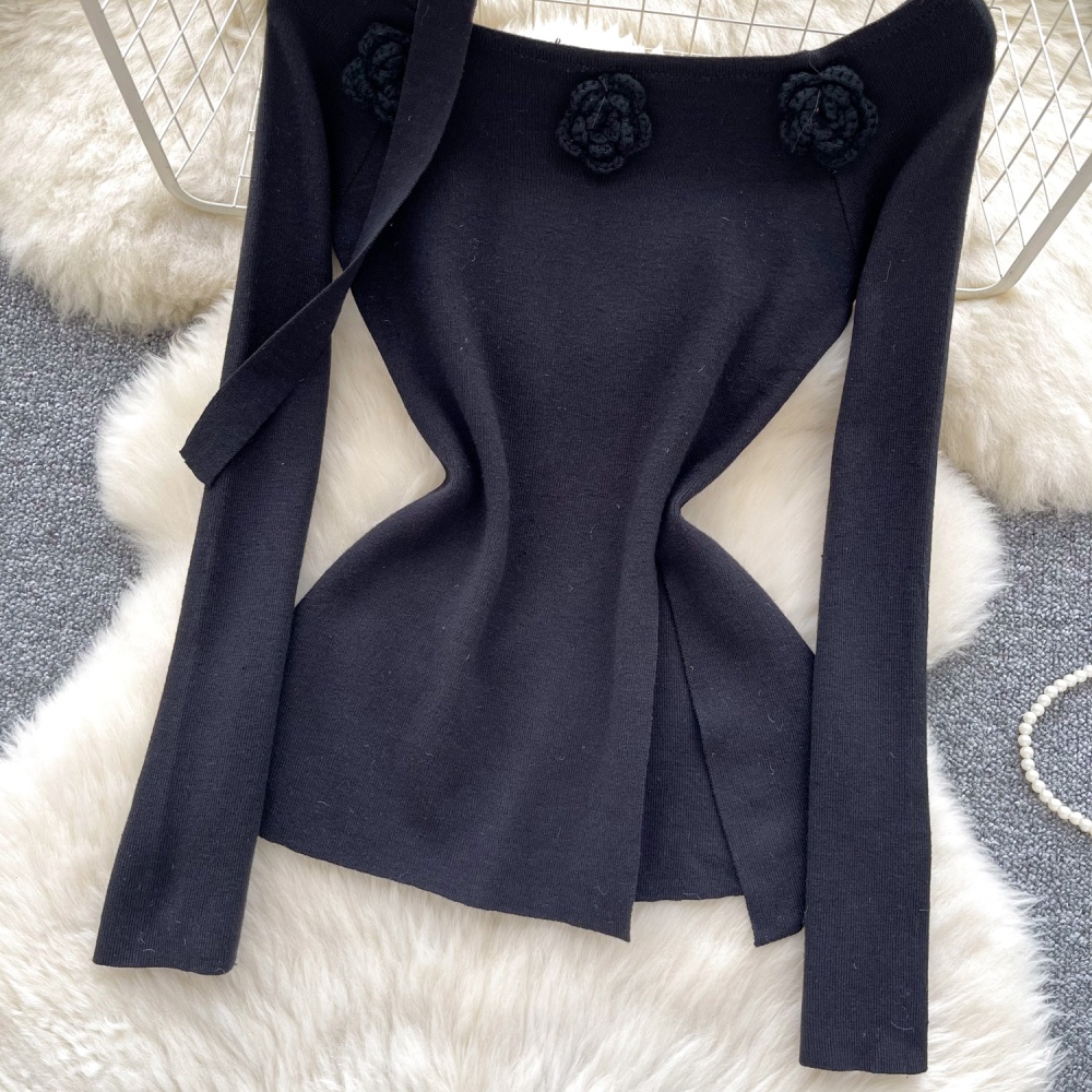 Winter stereoscopic shirt light luxury tops for women