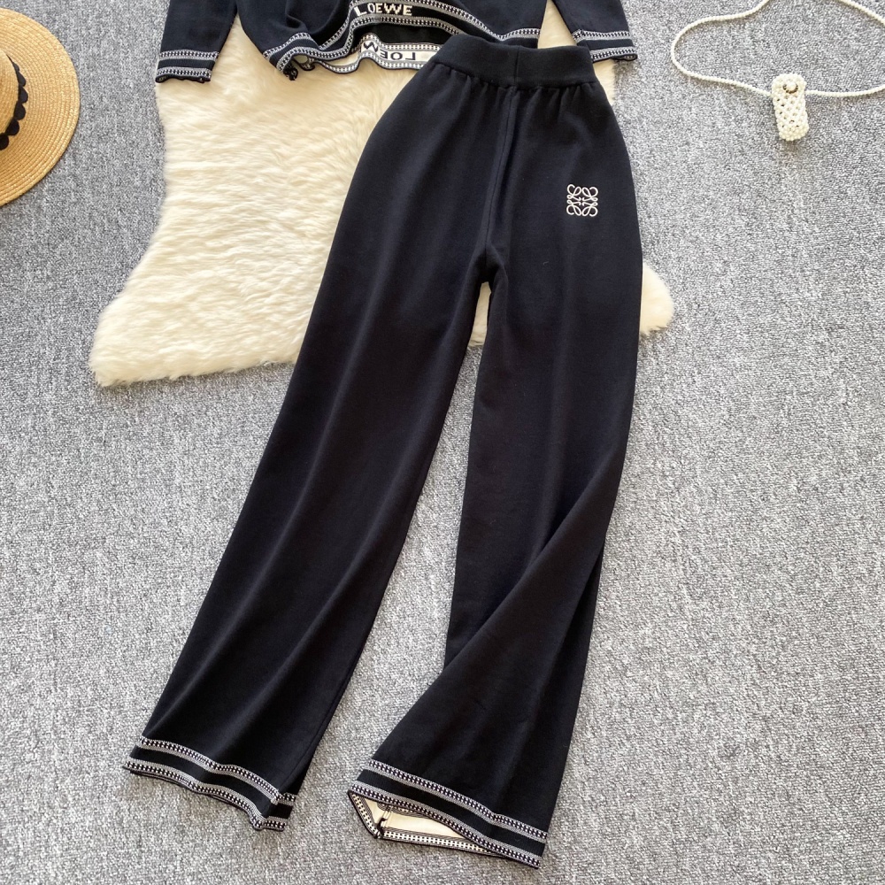 Korean style long pants Casual hoodie a set for women