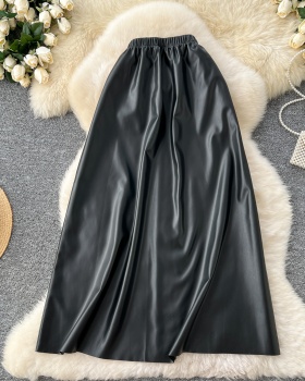 British style retro long big skirt A-line skirt for women