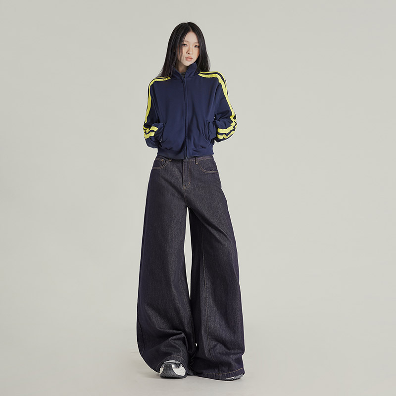 American style long pants wide leg pants for women