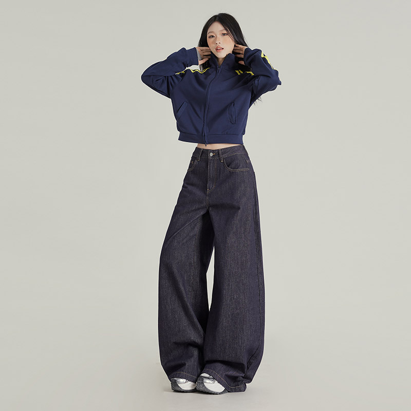 American style long pants wide leg pants for women