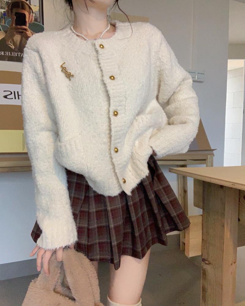 Long sleeve sweater autumn and winter coat for women