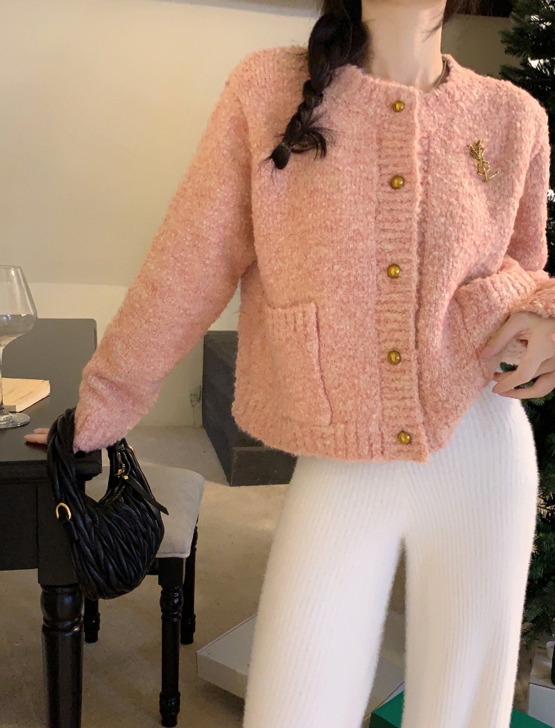 Long sleeve sweater autumn and winter coat for women