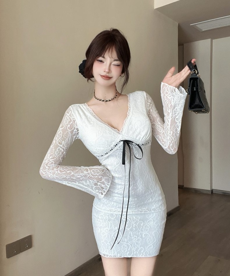 Autumn and winter bottoming T-back sexy dress for women