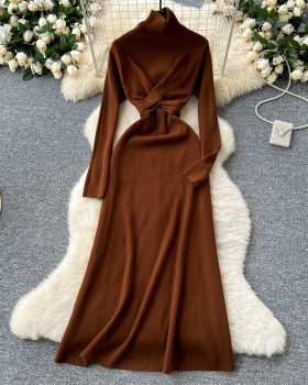 Cross long dress France style dress for women