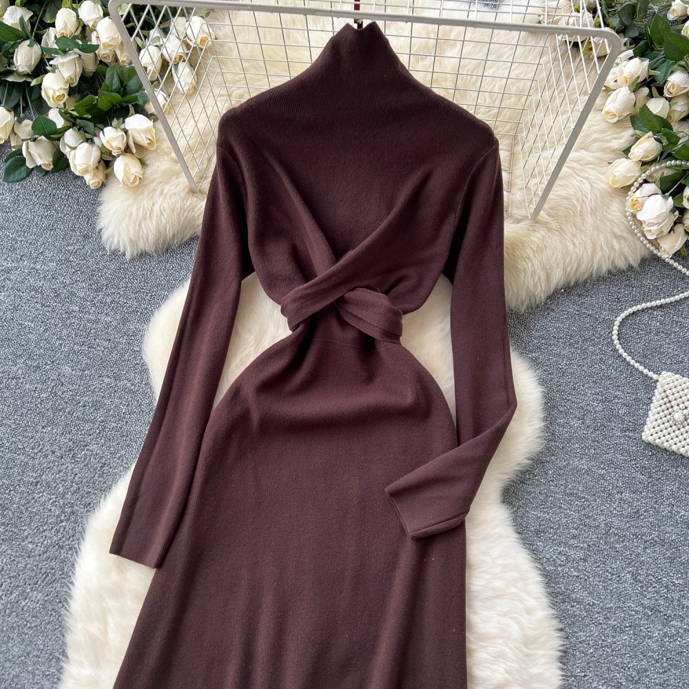 Cross long dress France style dress for women