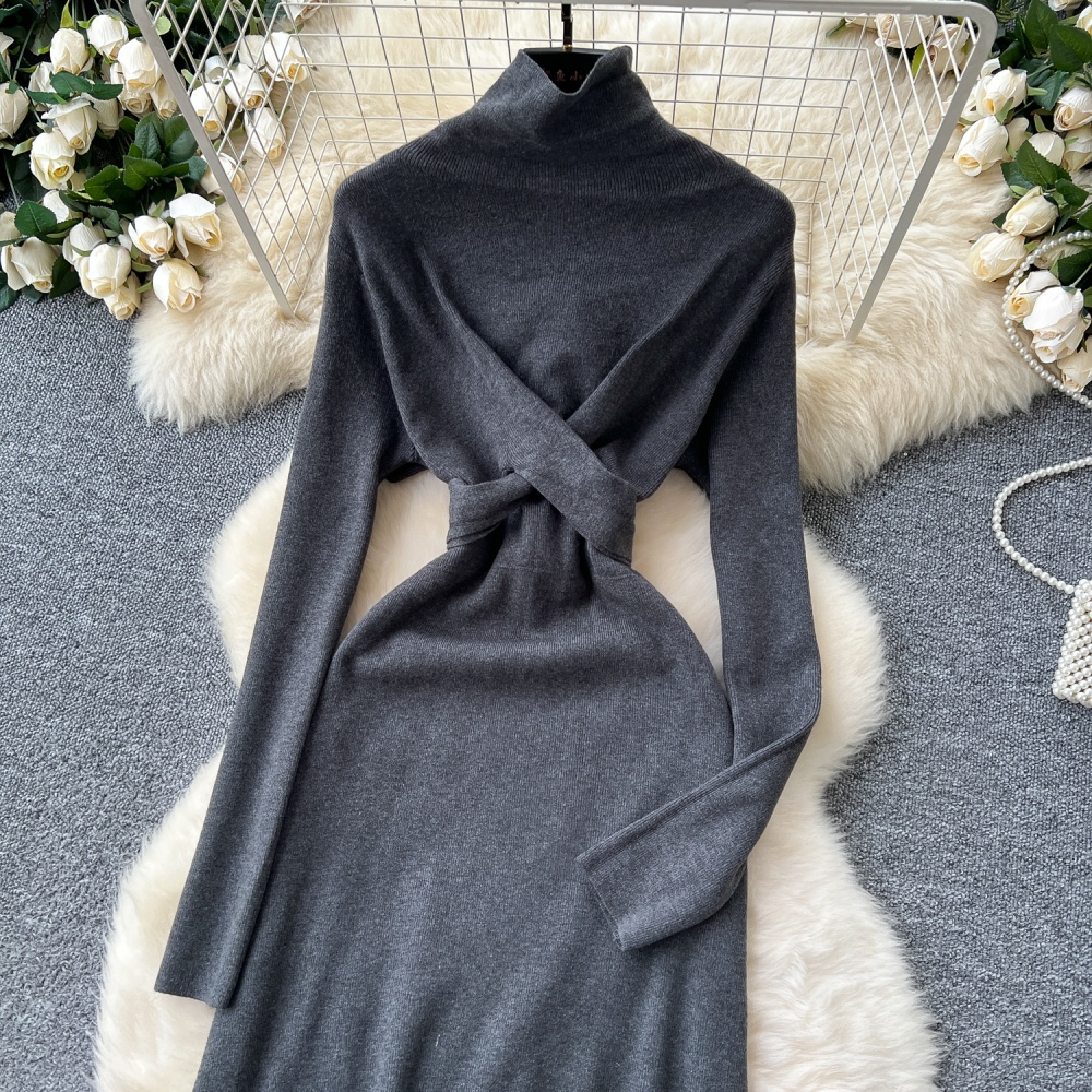 Cross long dress France style dress for women