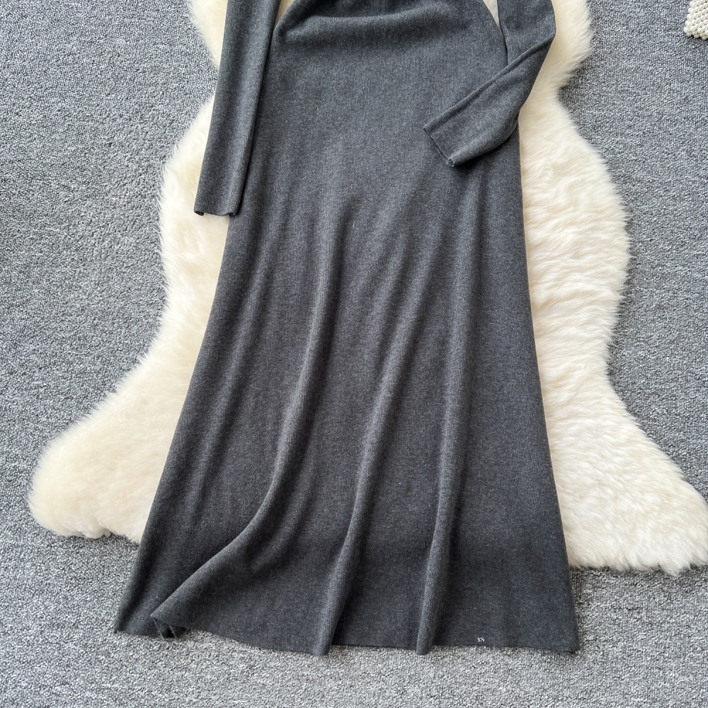 Cross long dress France style dress for women