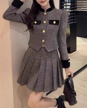 Autumn skirt chanelstyle jacket 2pcs set for women