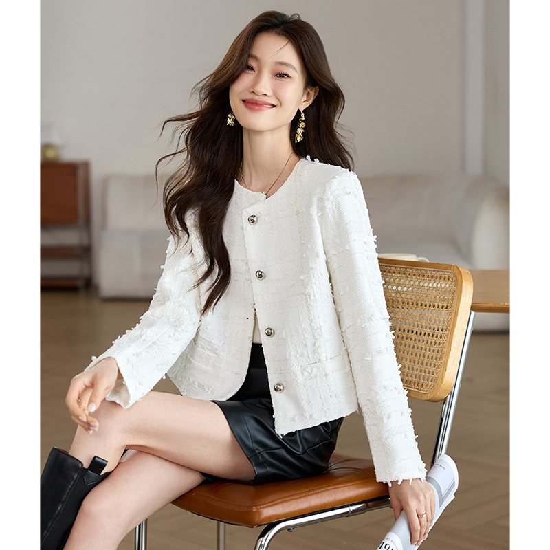 Temperament spring and autumn coat chanelstyle jacket for women