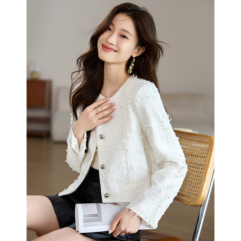 Temperament spring and autumn coat chanelstyle jacket for women