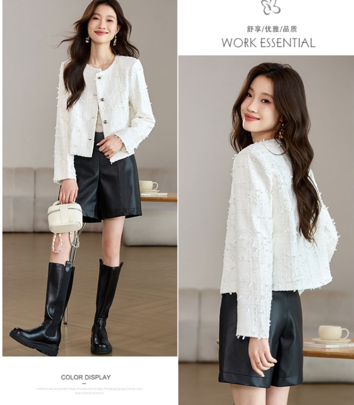 Temperament spring and autumn coat chanelstyle jacket for women