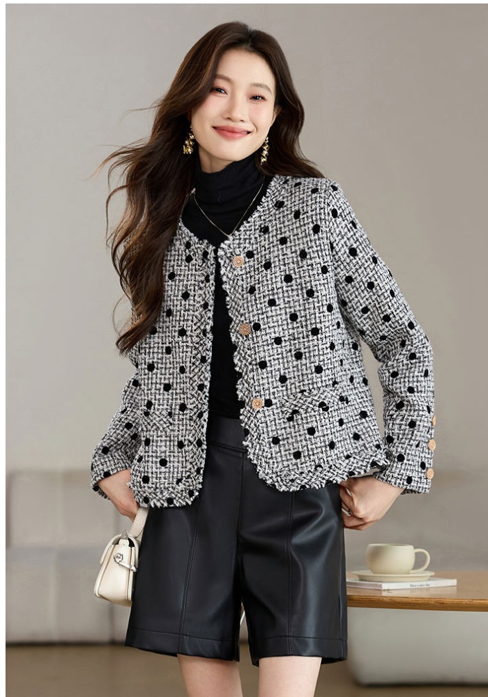 Chanelstyle short cardigan temperament coat for women