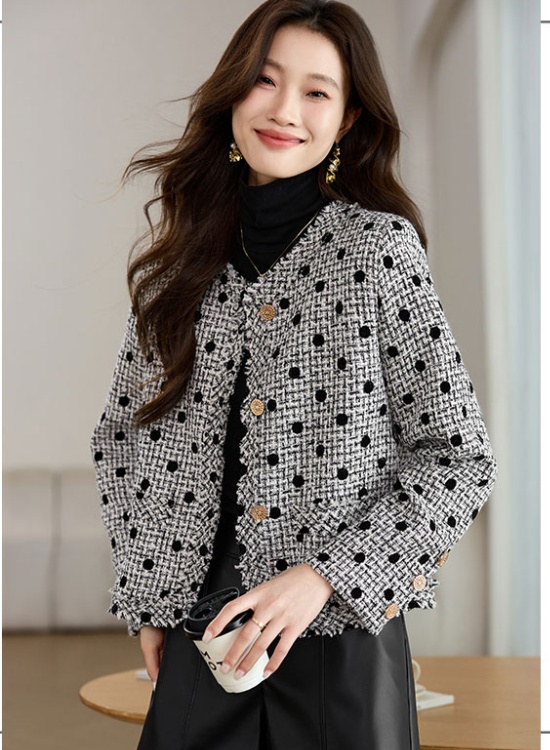 Chanelstyle short cardigan temperament coat for women