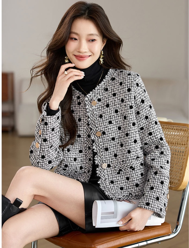 Chanelstyle short cardigan temperament coat for women