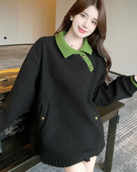 Loose autumn and winter hoodie large yard tops for women