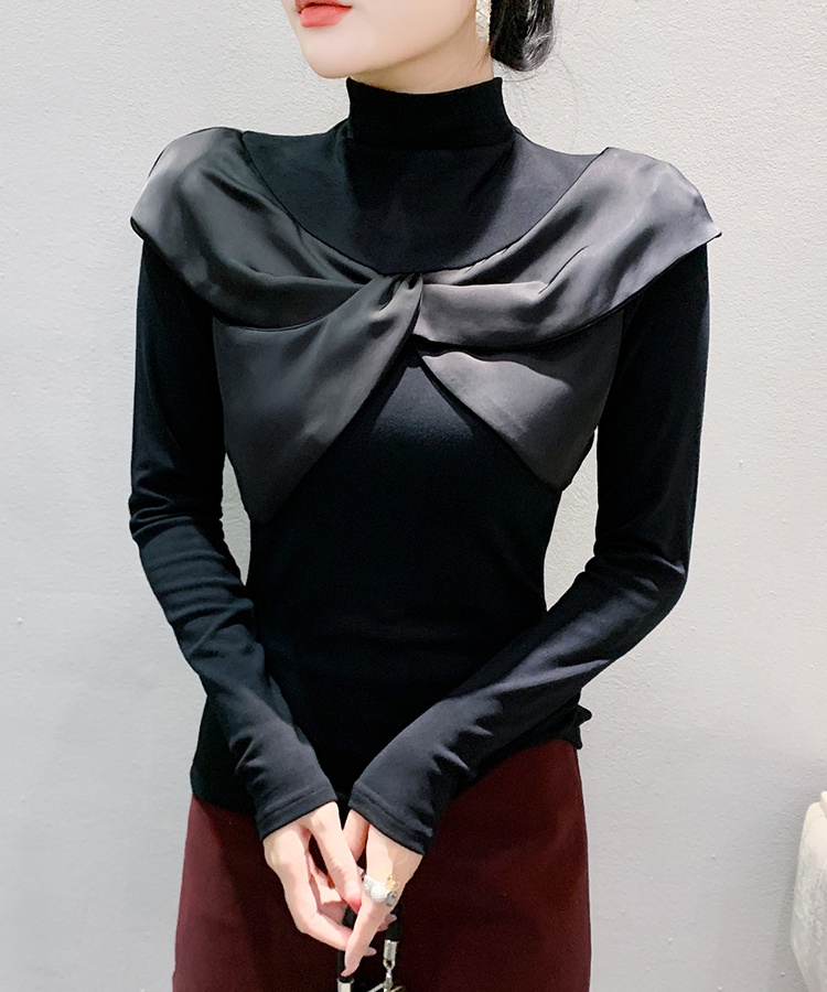 Thermal unique tops thick Western style bottoming shirt