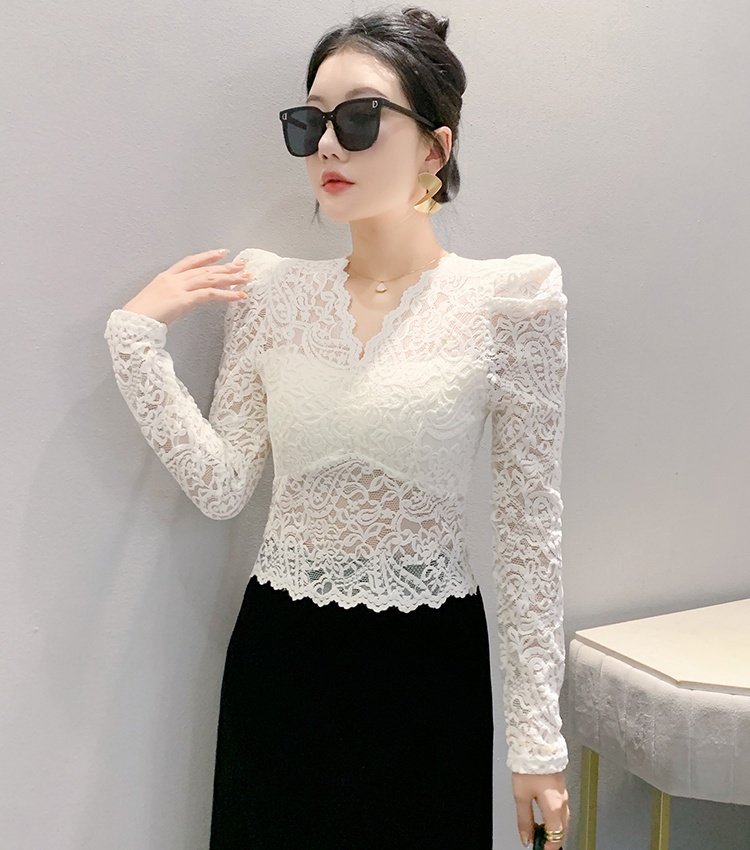 Slim bottoming autumn and winter small shirt for women