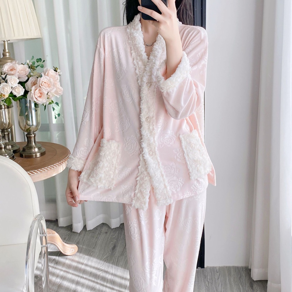 Simple long pants pajamas for women