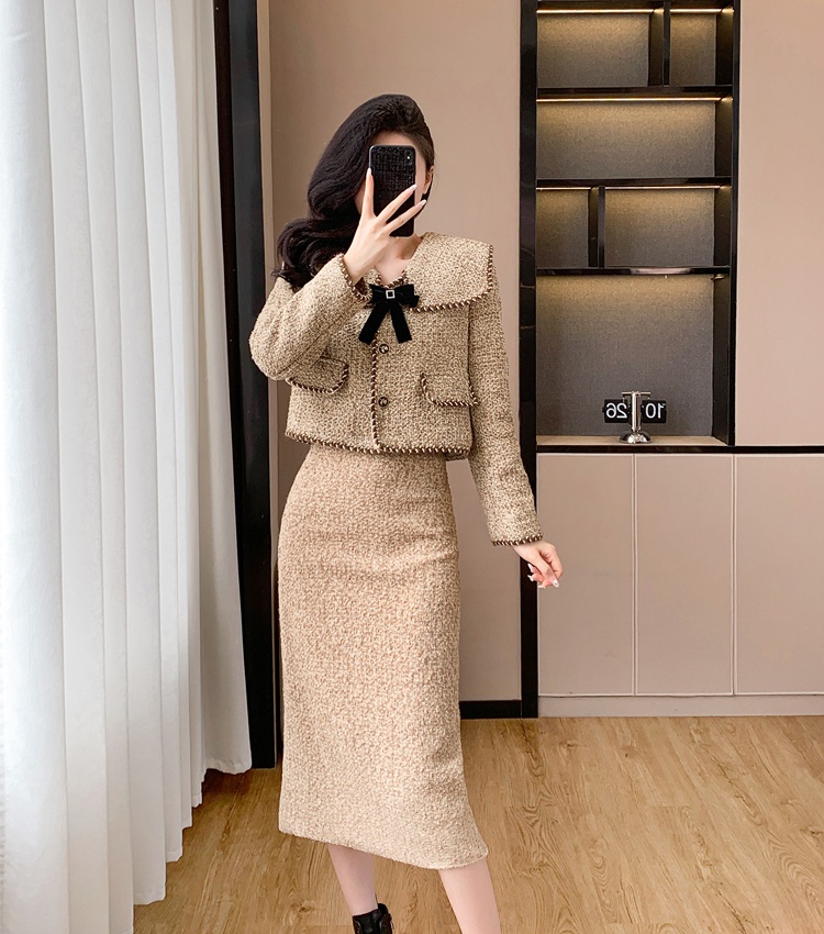 Autumn and winter clip cotton fashion coat 2pcs set