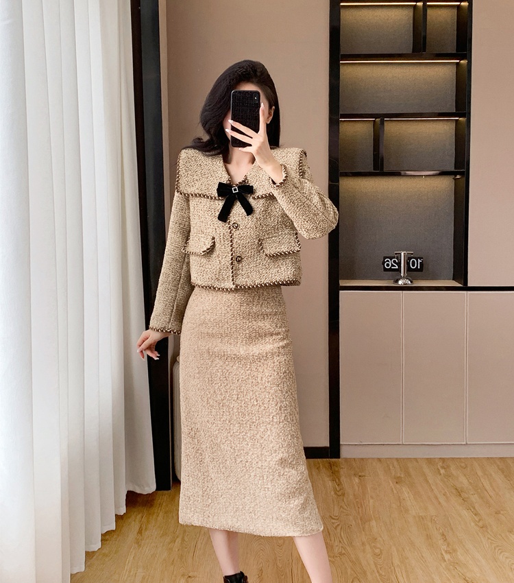 Autumn and winter clip cotton fashion coat 2pcs set