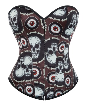 Skull court style shapewear pattern corset