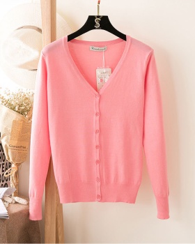 Loose spring sweater long sleeve coat for women