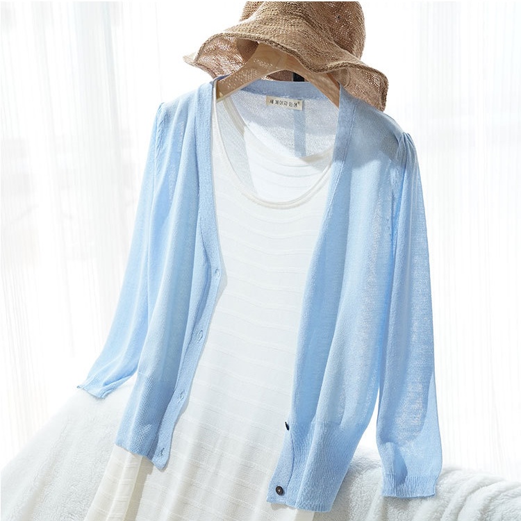 Thin light shawl short spring and summer coat for women