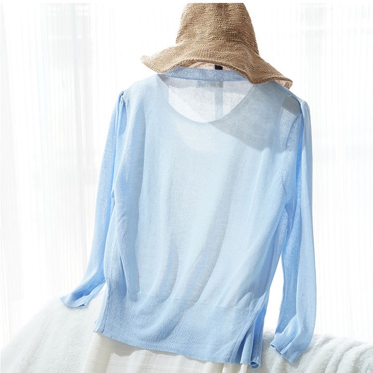 Thin light shawl short spring and summer coat for women