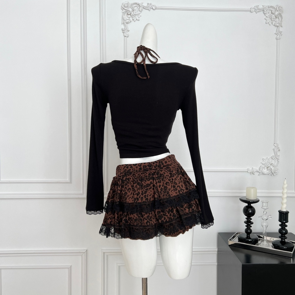 Enticement short skirt sweater 3pcs set for women