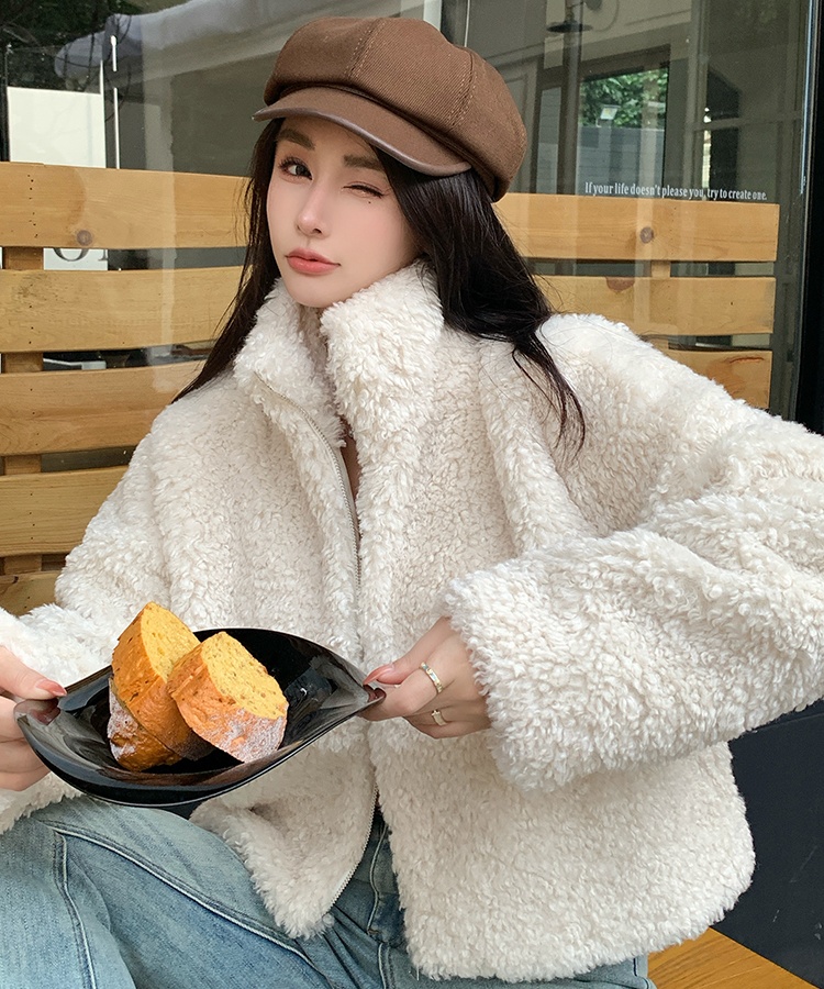 Casual cstand collar coat fashion Korean style jacket for women