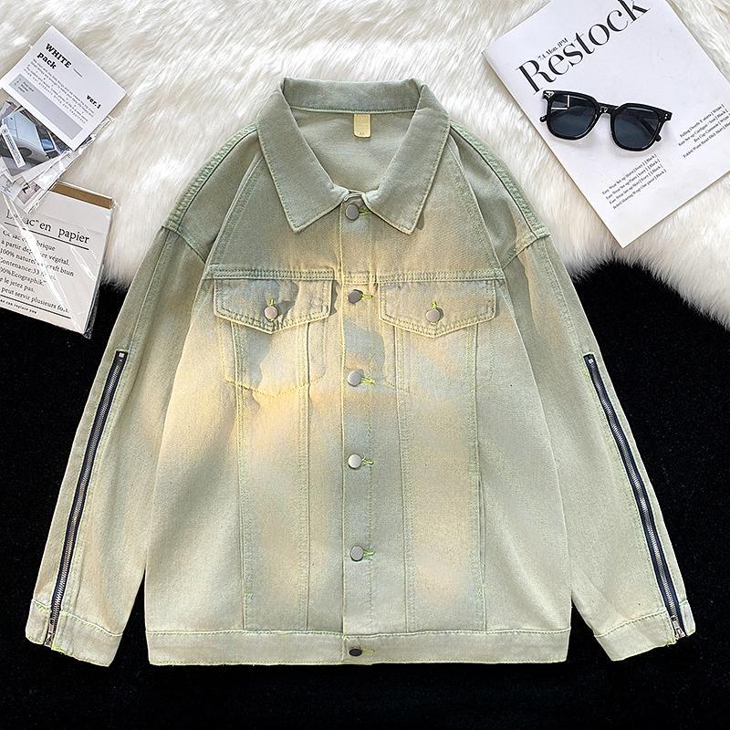 American style denim jacket personality fashion tops