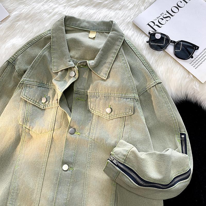 American style denim jacket personality fashion tops