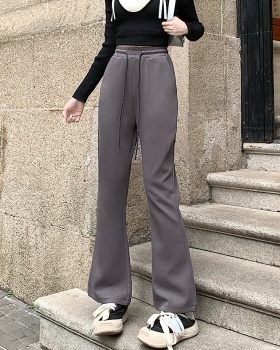 Thick college style harem sweatpants Casual loose trousers