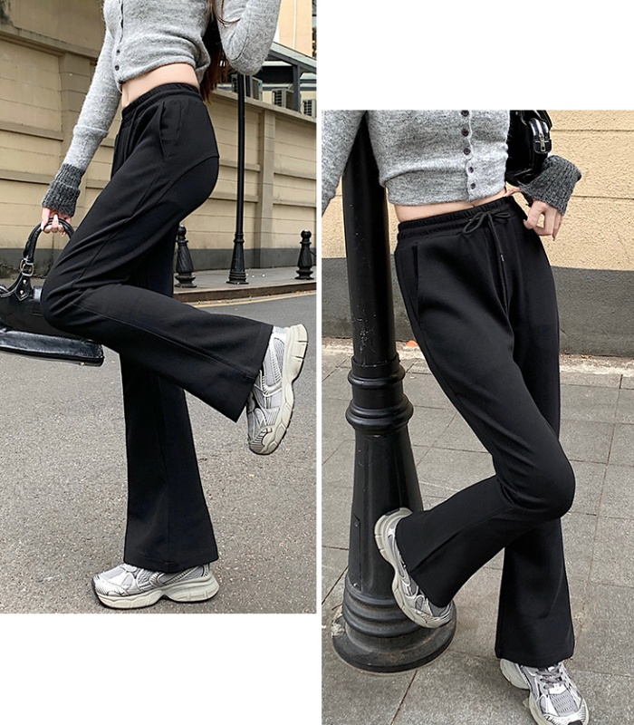 Thick college style harem sweatpants Casual loose trousers