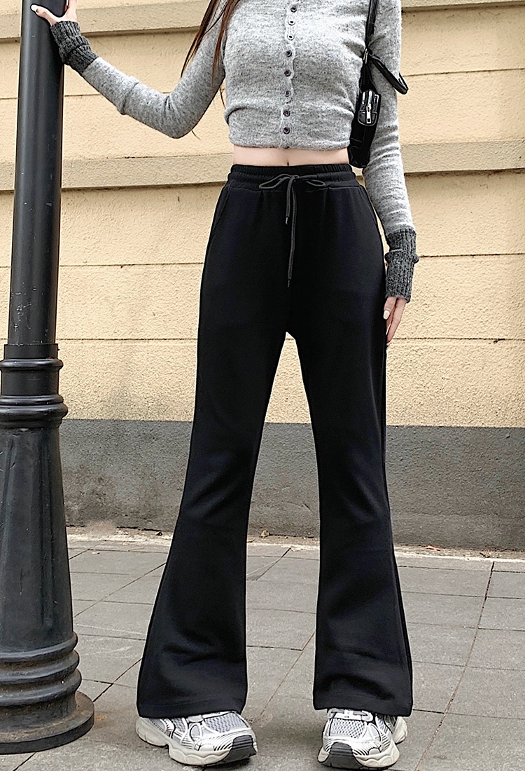 Thick college style harem sweatpants Casual loose trousers