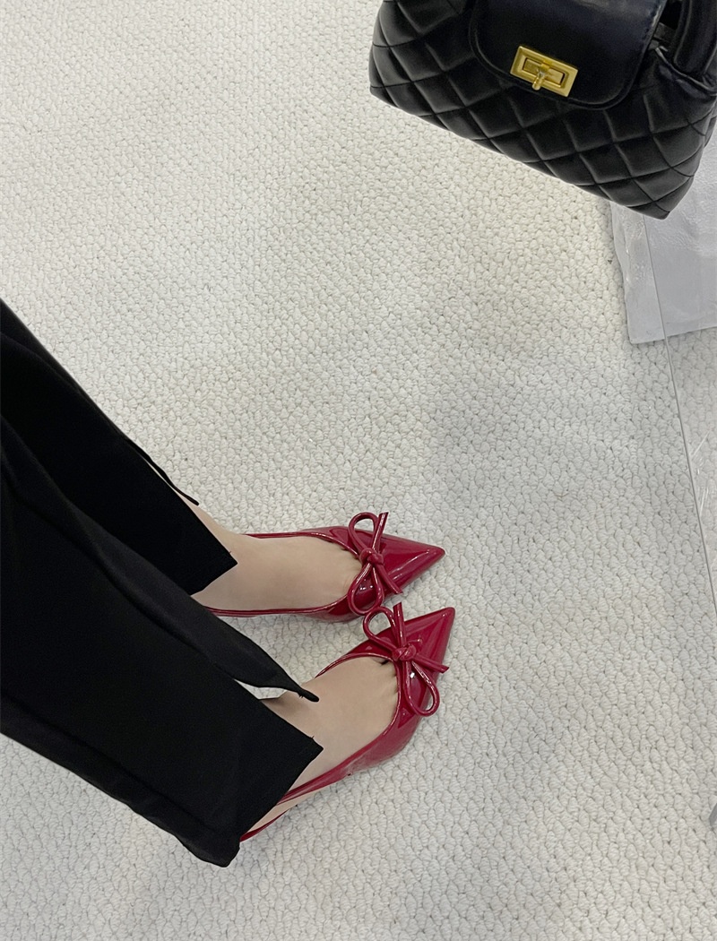 High-heeled sweet high-heeled shoes fashion bow sandals