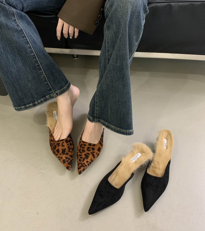 High-heeled fashion high-heeled shoes low slippers