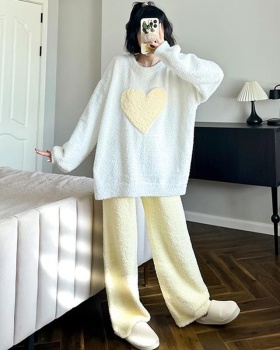 Large yard homewear heart pajamas a set for women